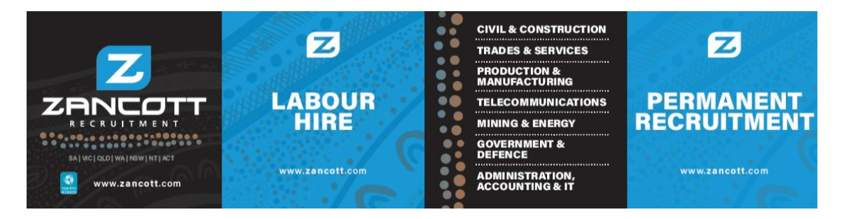 Zancott Recruitment banner